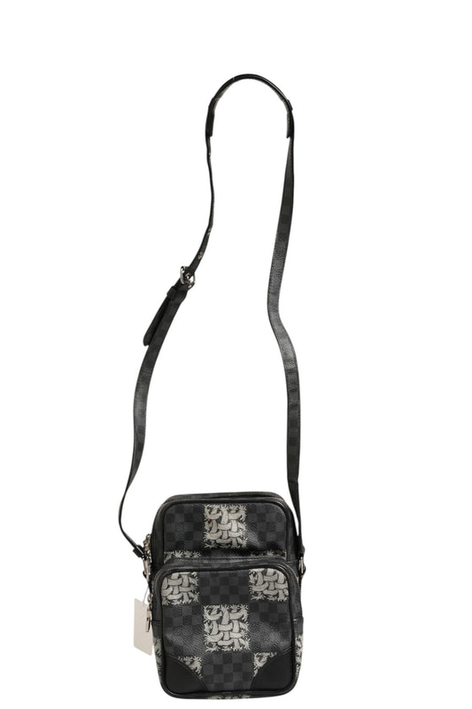 Bolso De Hombro Louis Vuitton Lona Damier Graphite Negra Amazon Christopher