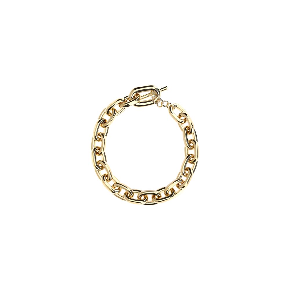 Collar de aluminio dorado de Rabanne