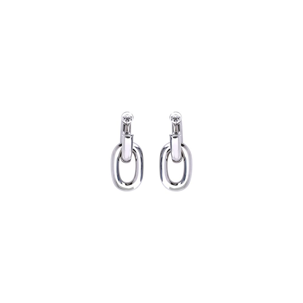 Pendientes Rabanne de resina plateada