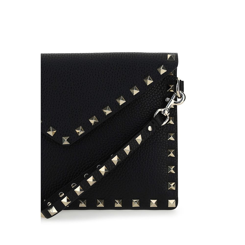 Valentino Garavani Black Clutch Wallet - Bos Taurus Calfskin