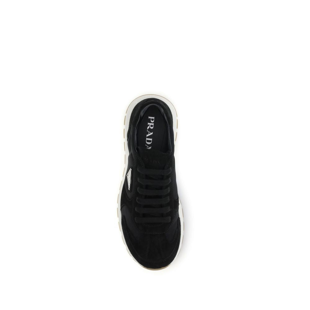 Baskets Prada en polyamide recyclé noir