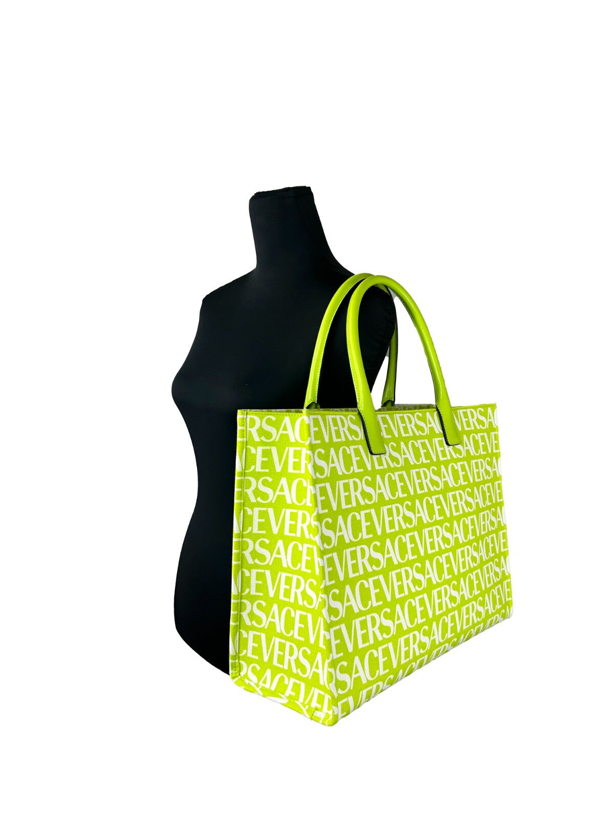 Bolso tote grande de lona Medusa de Versace