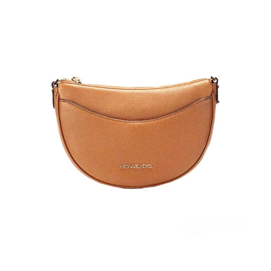 Bolso bandolera de piel granulada modelo Half Moon, pequeño, Michael Kors Dover Luggage