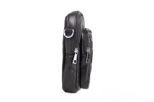 Bolso cruzado Marc Jacobs Pillow pequeño de cuero liso acolchado negro