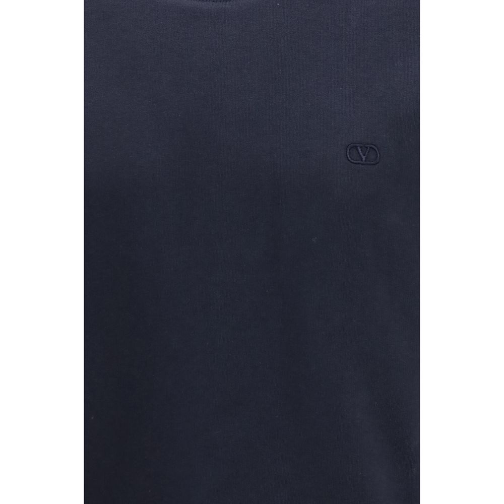 Sudadera de algodón azul Valentino Garavani