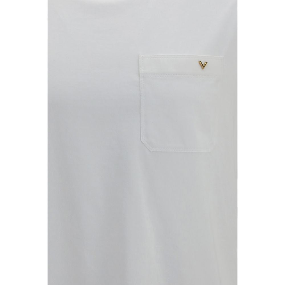 Camiseta de algodón blanca de Valentino Garavani