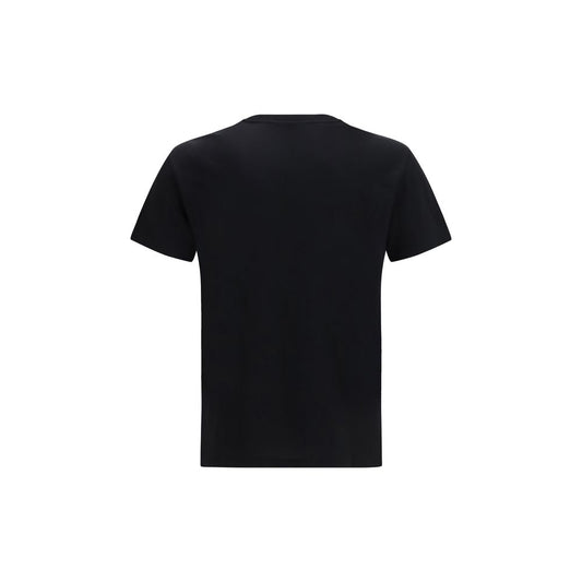Camiseta de algodón negra Valentino Garavani