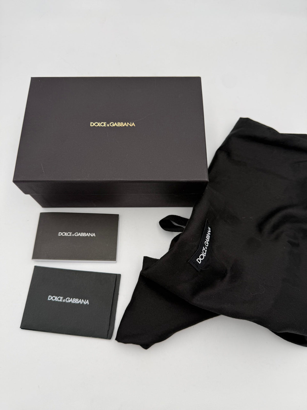 Portefeuille chaîne avec plaque logo sur le devant WOC Dolce & Gabbana