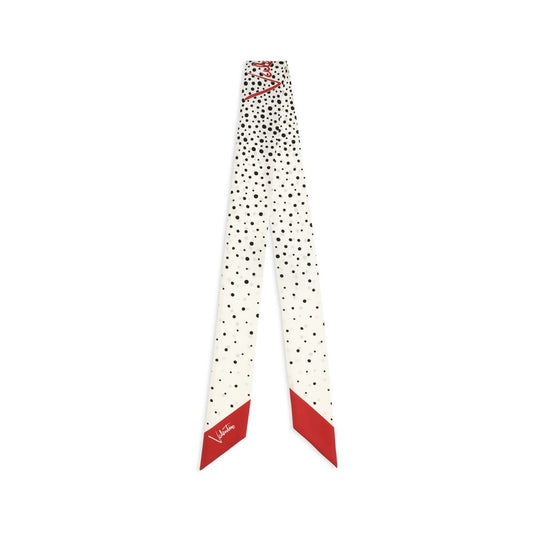 Valentino Garavani Pañuelo De Seda Beige - Estampado Estrellas