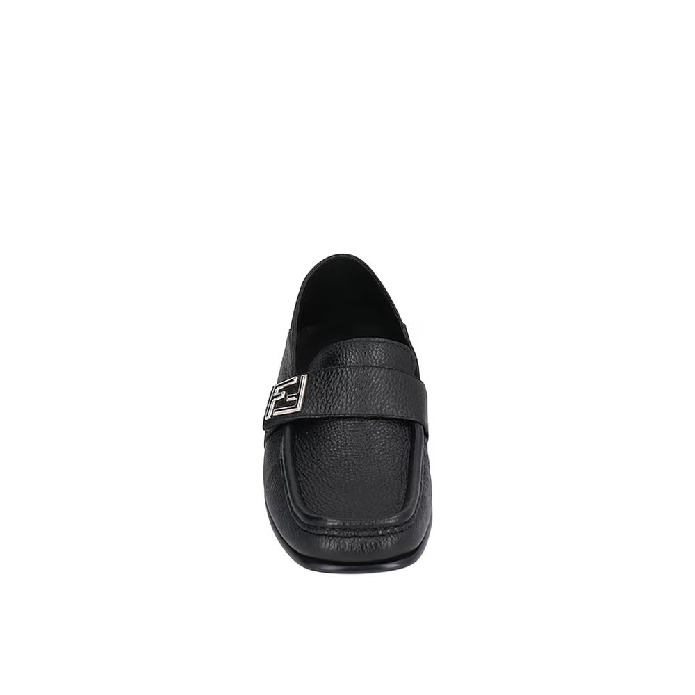 Mocasines Fendi De Piel De VacunoNegra Sin Cordones