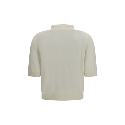 Polo Balmain Oves Aries de Lana Blanca