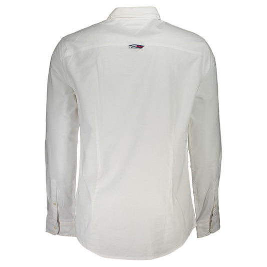 Camisa de algodón Tommy Hilfiger Bianco para hombre