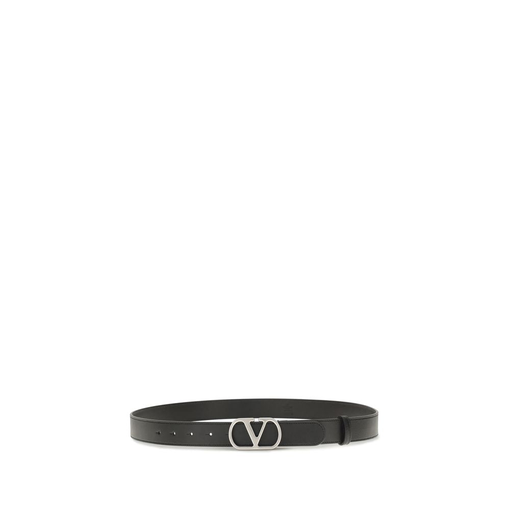 Valentino Garavani Regular Black Calfskin Bos Taurus Belt