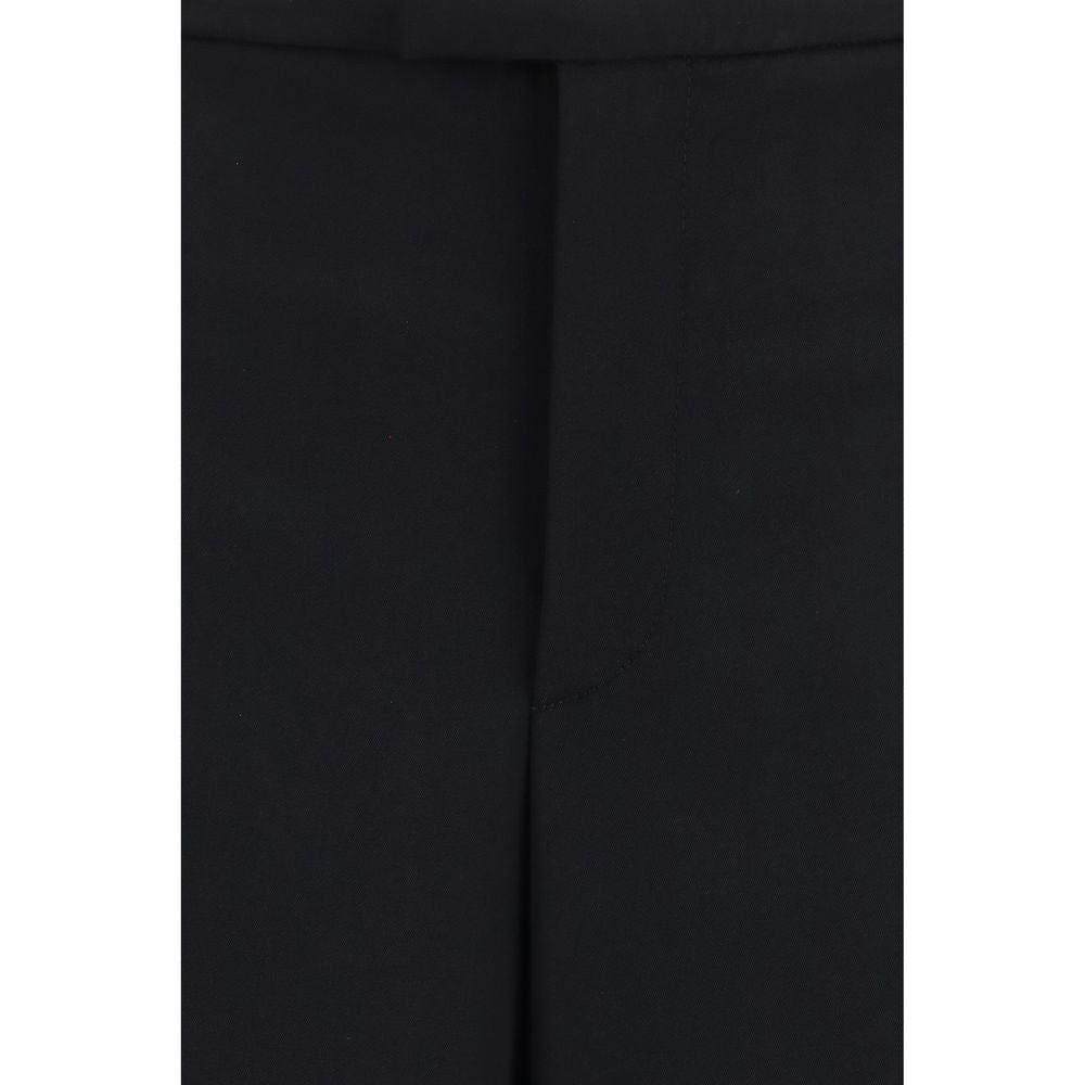 Pantalon décontracté en laine noire Gucci Oves Aries