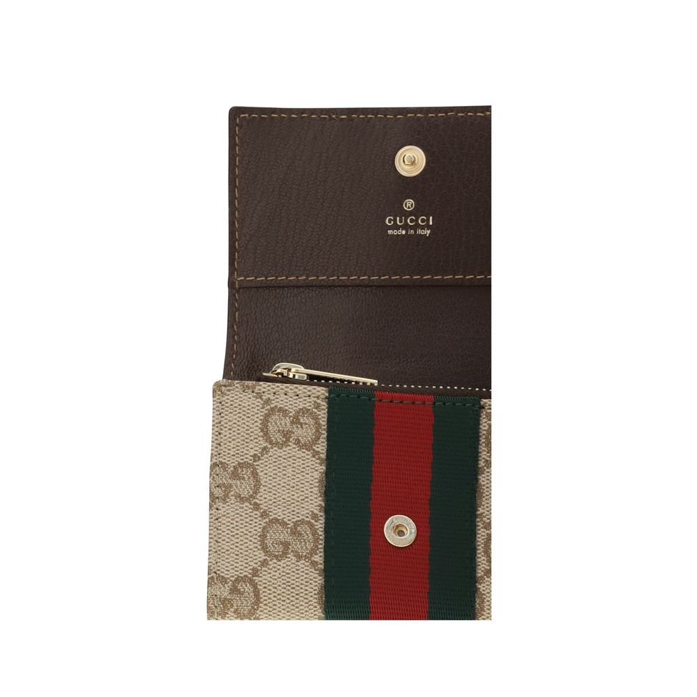 Billetera Gucci de algodón beige