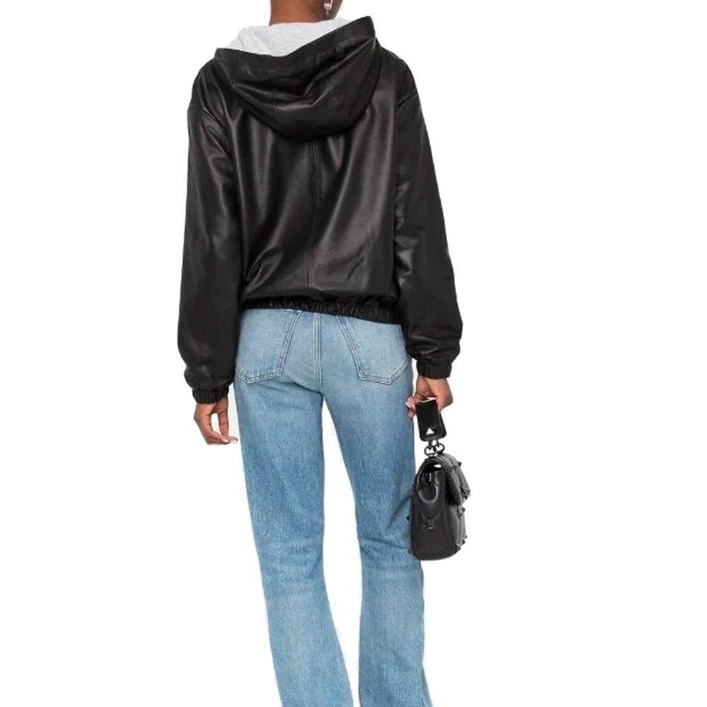 Tops de tirantes de piel negra Saint Laurent