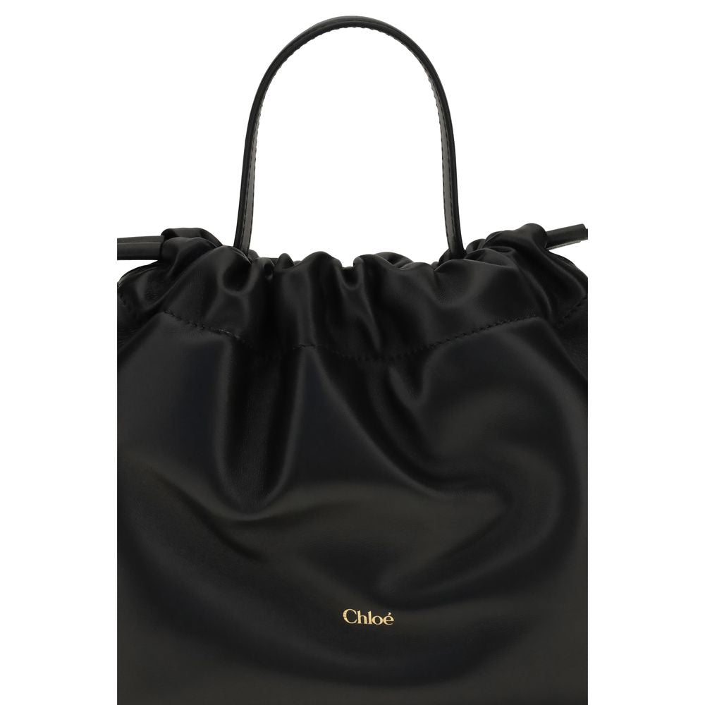 Chloé Black Leather Icon Collection Shoulder Bag