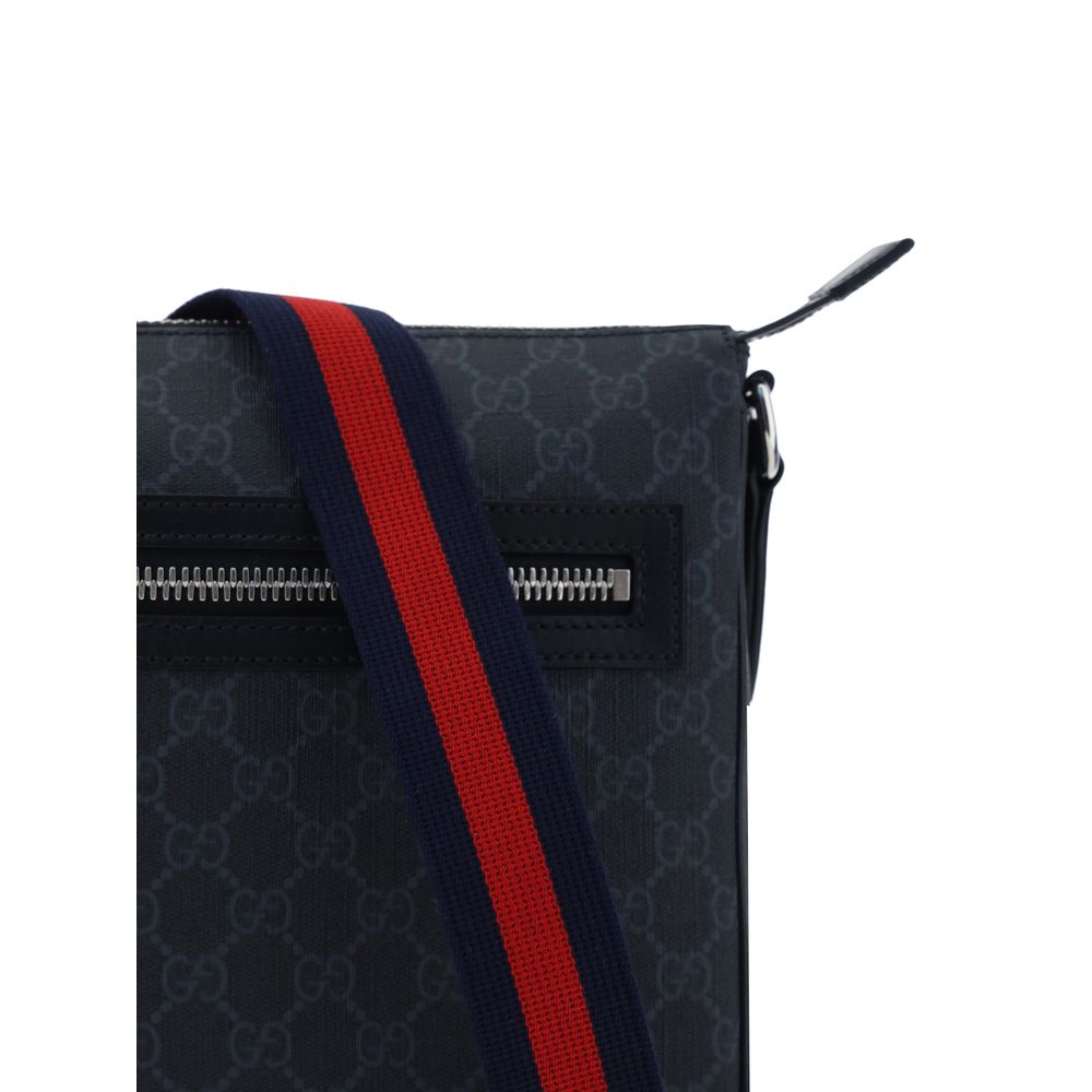Gucci Women's Pure Black Canvas Shoulder Bag