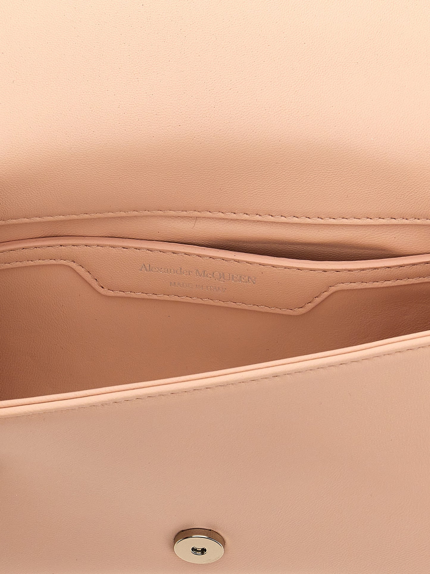 Alexander McQueen Sac bandoulière en cuir d'agneau beige