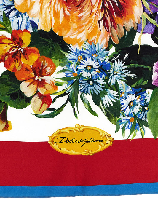 Foulard de seda multicolor de la marca Dolce & Gabbana