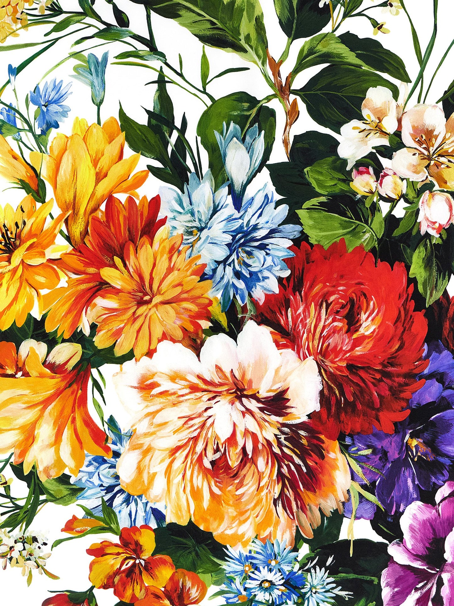 Fular de seda multicolor de Dolce & Gabbana