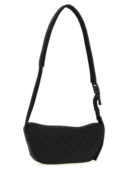 Bolso bandolera Gucci de poliéster negro