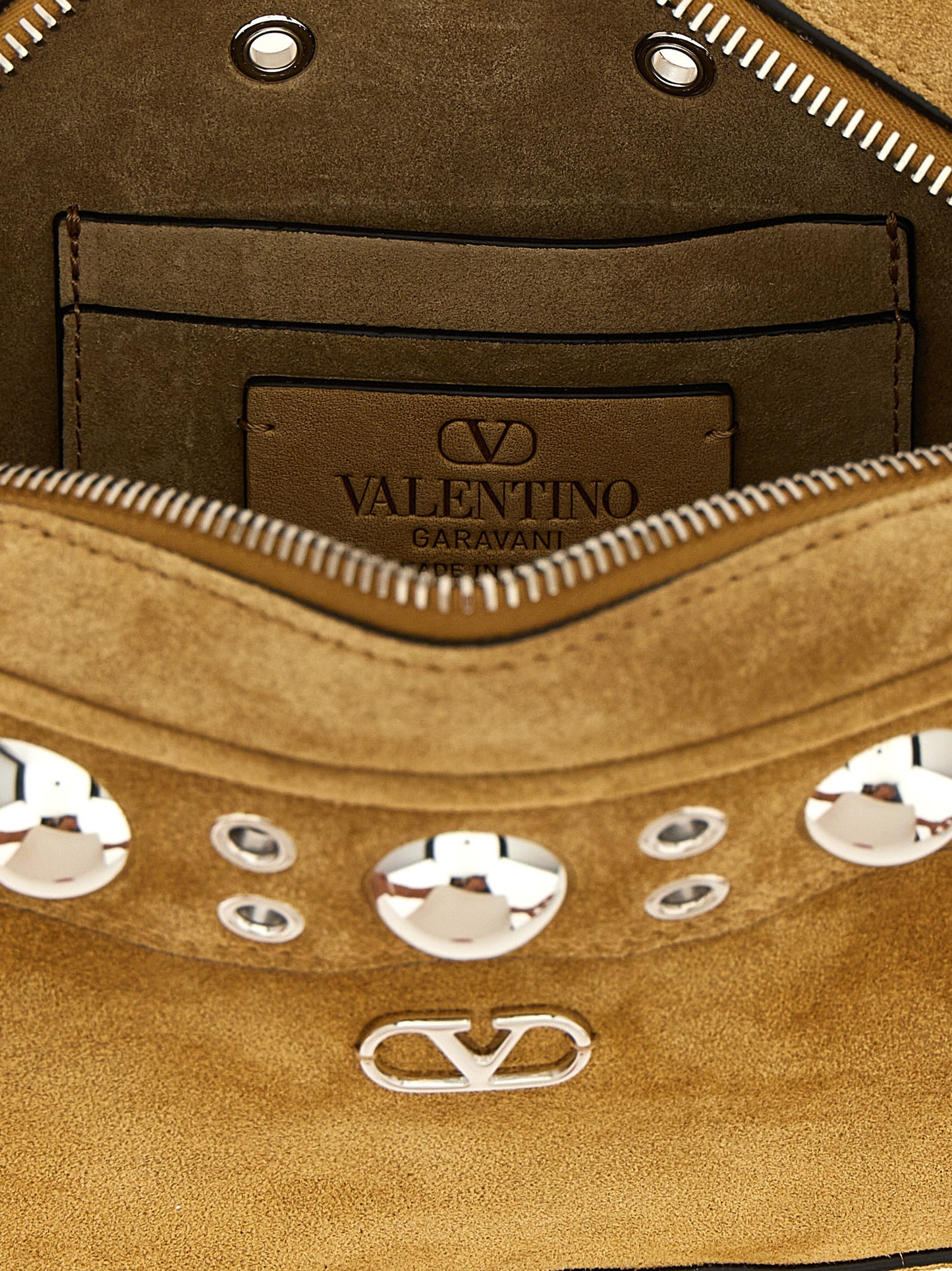Valentino Garavani Beige Cowhide Shoulder Bag