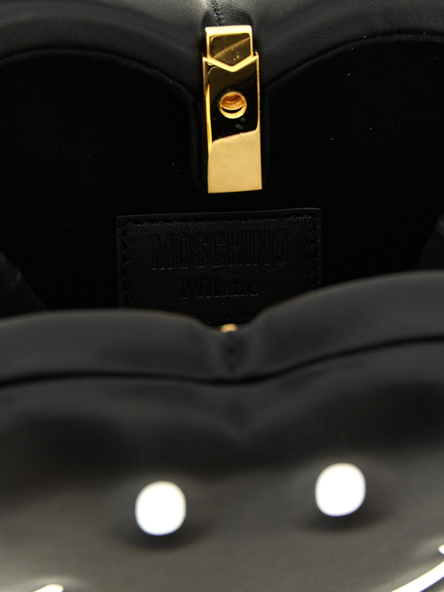 Bolso de mano Moschino de poliéster negro