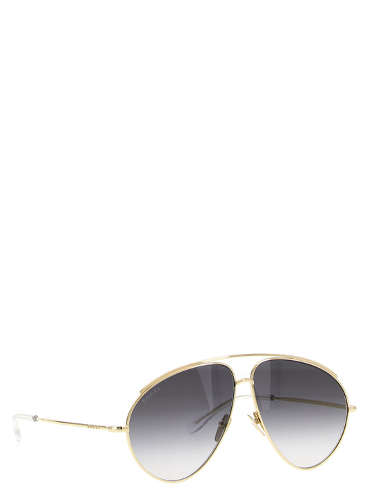Gafas de sol Gucci de metal dorado