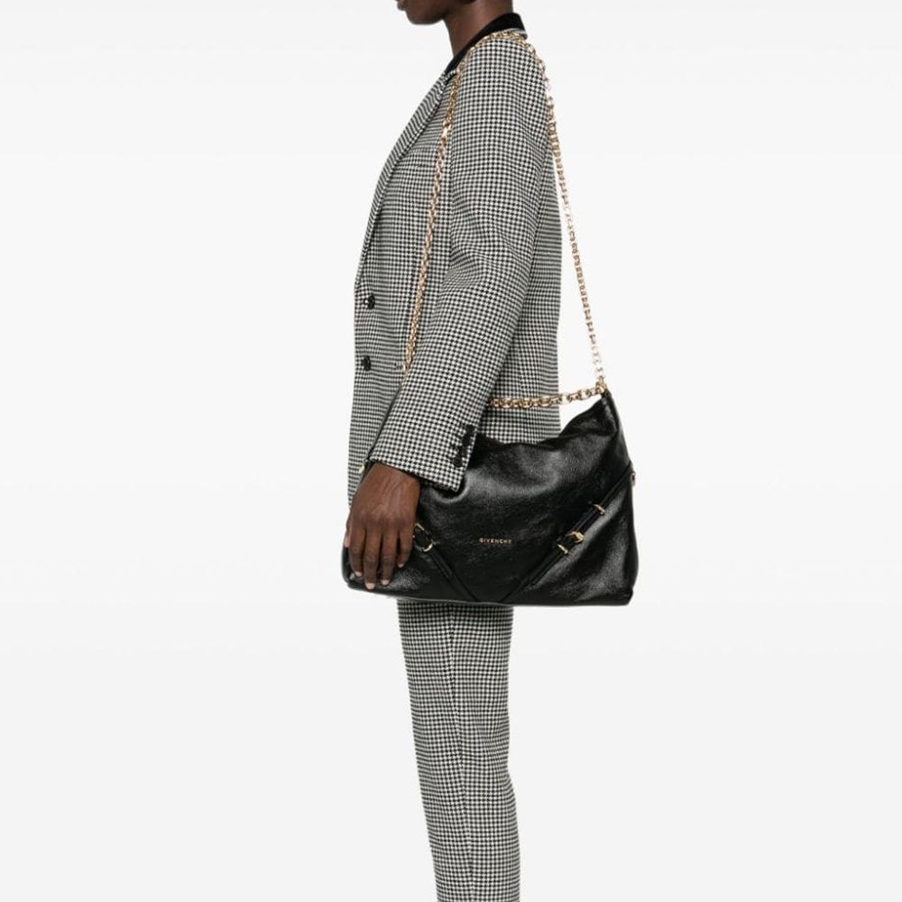 Sac porté épaule Givenchy en cuir de veau noir