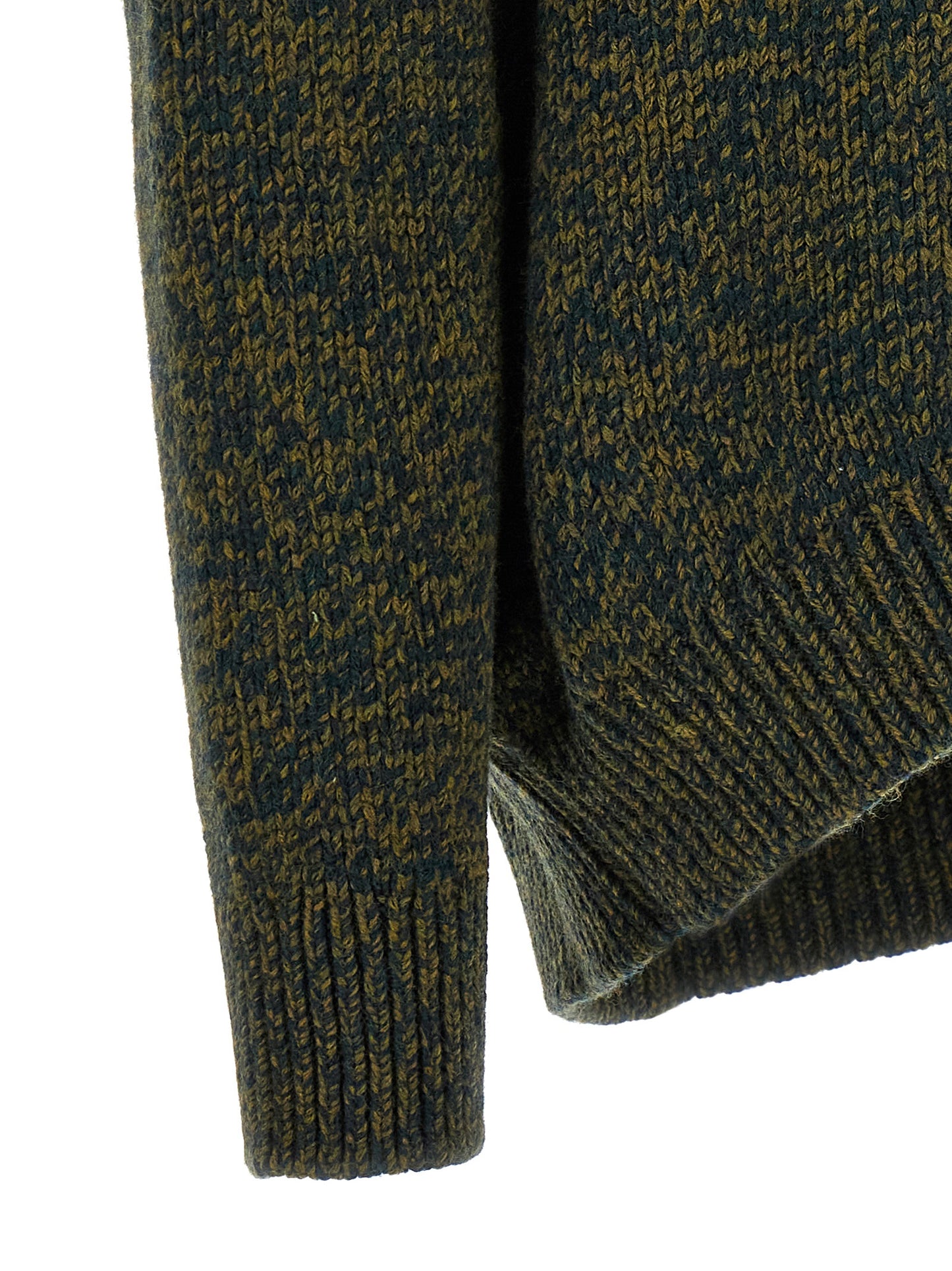 Cardigan Bicolor De Elastano Loewe Con Diseño De Doble Cuello