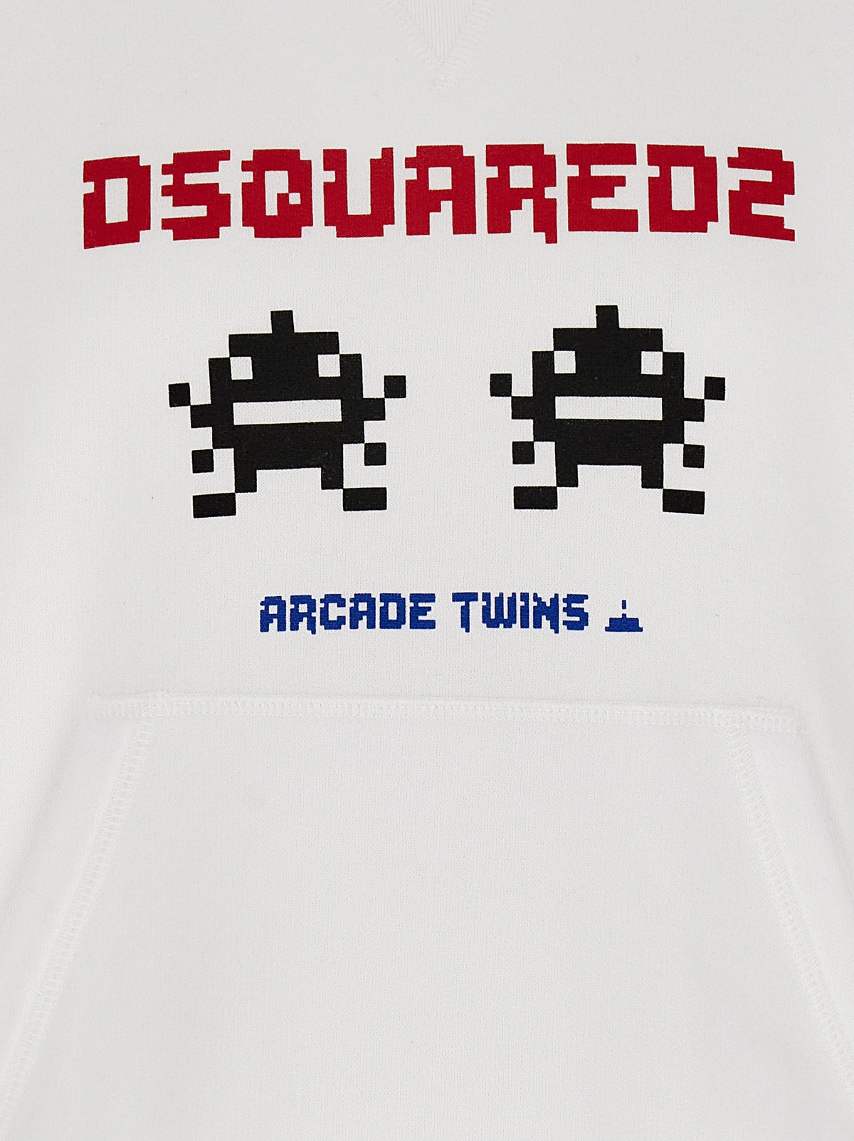 Sudadera Dsquared² de Algodón Blanco con Corte Cool Fit.