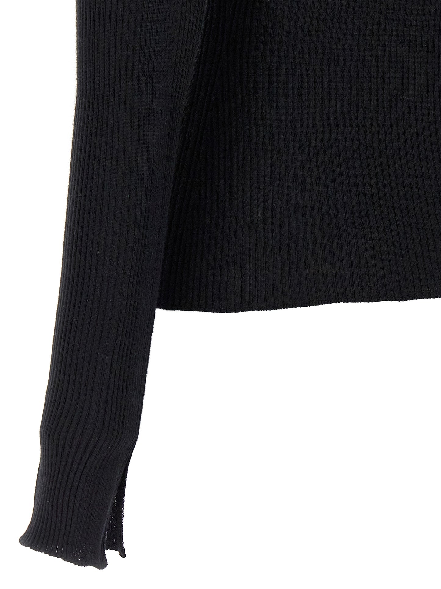 Cardigan en Cachemire Noir Lanvin - Silhouette Moderne