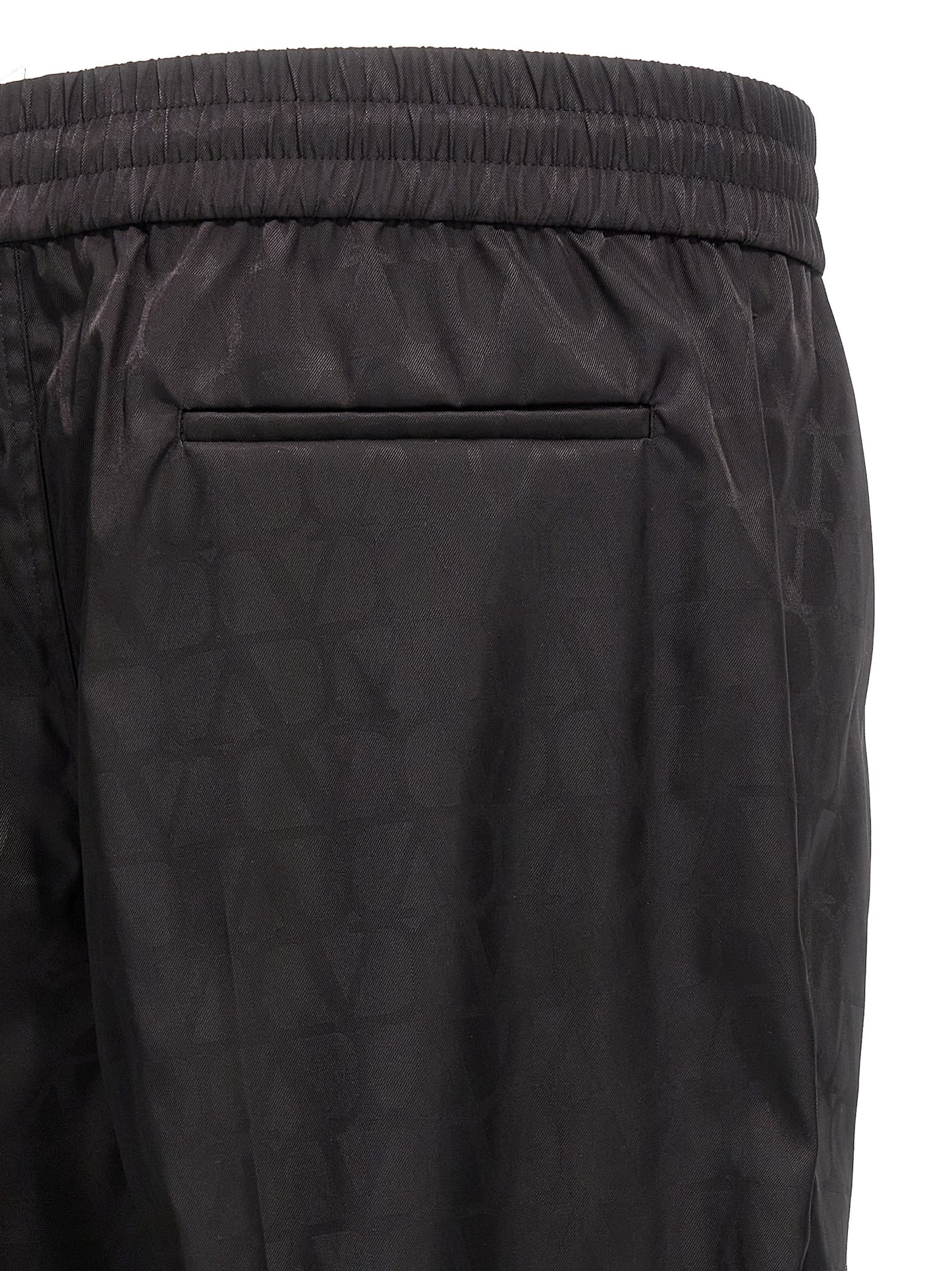 Pantalon décontracté en polyamide noir Valentino Garavani