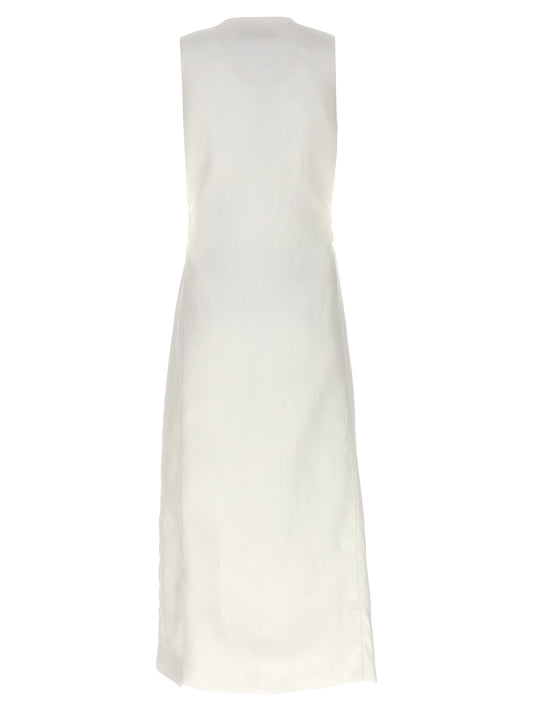 Chaqueta sin mangas de lino blanco Max Mara