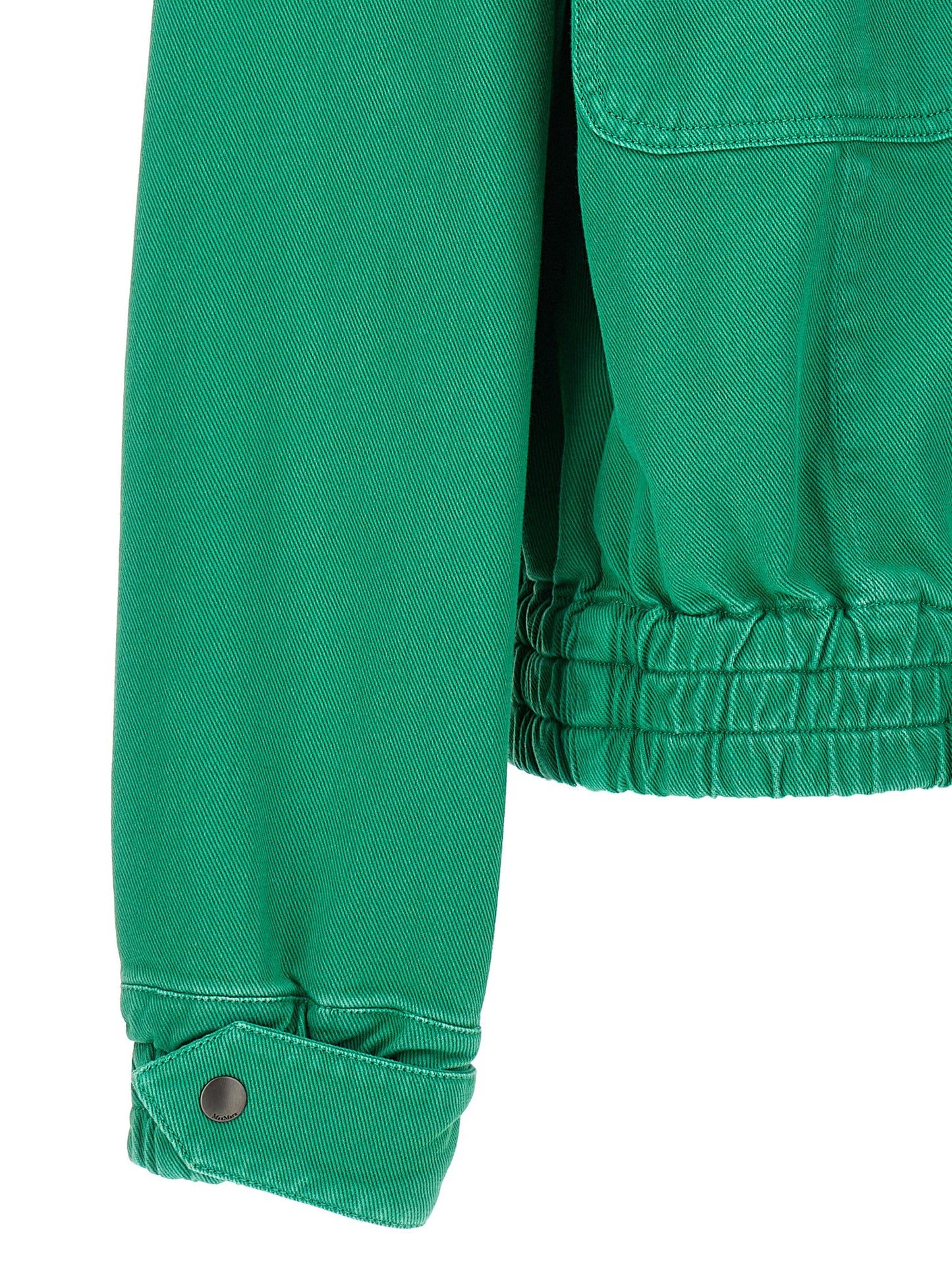 Chaqueta larga bicolor de algodón Max Mara