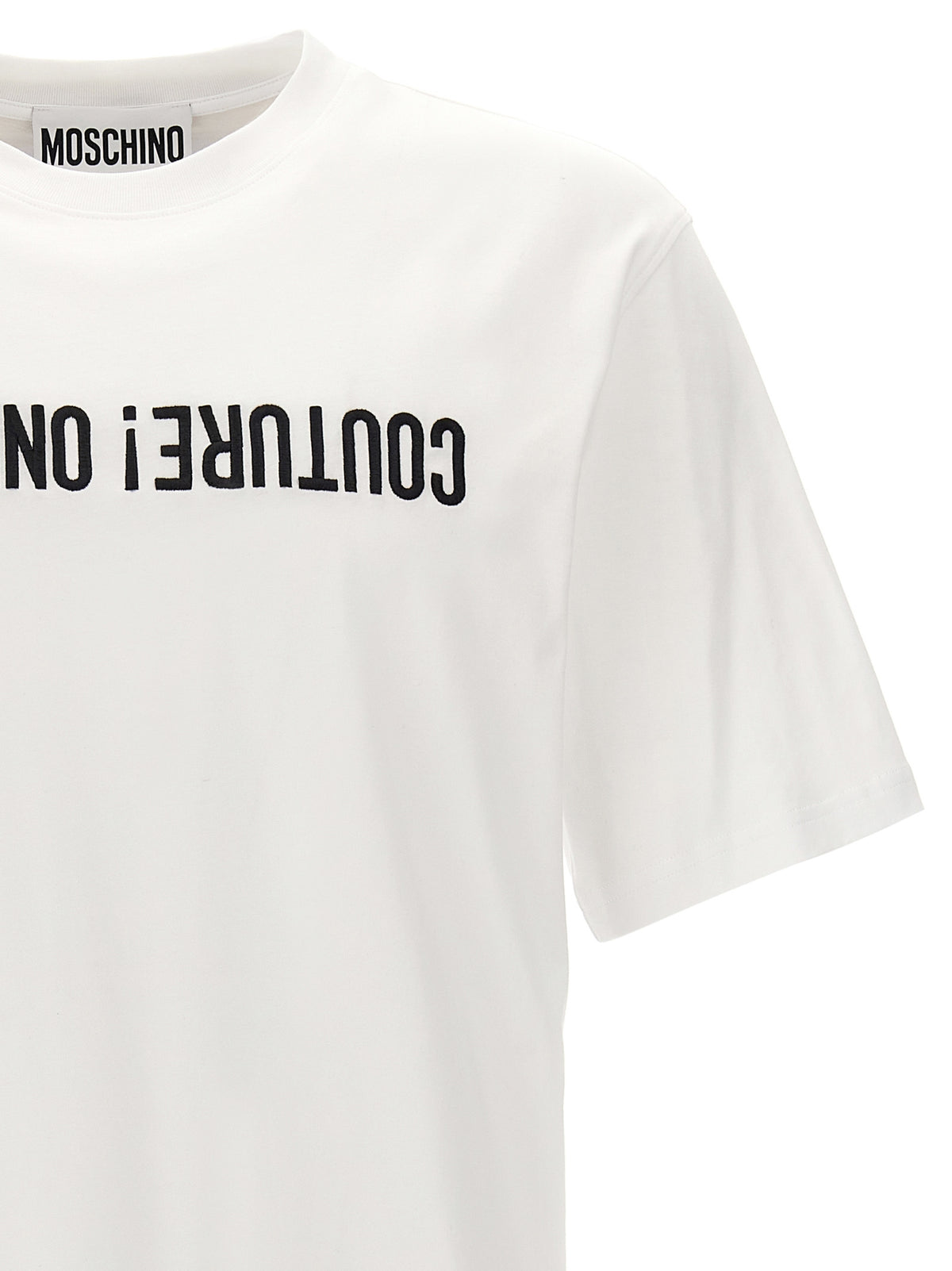Moschino Cotton T-Shirt with Soft Bicolor Finish