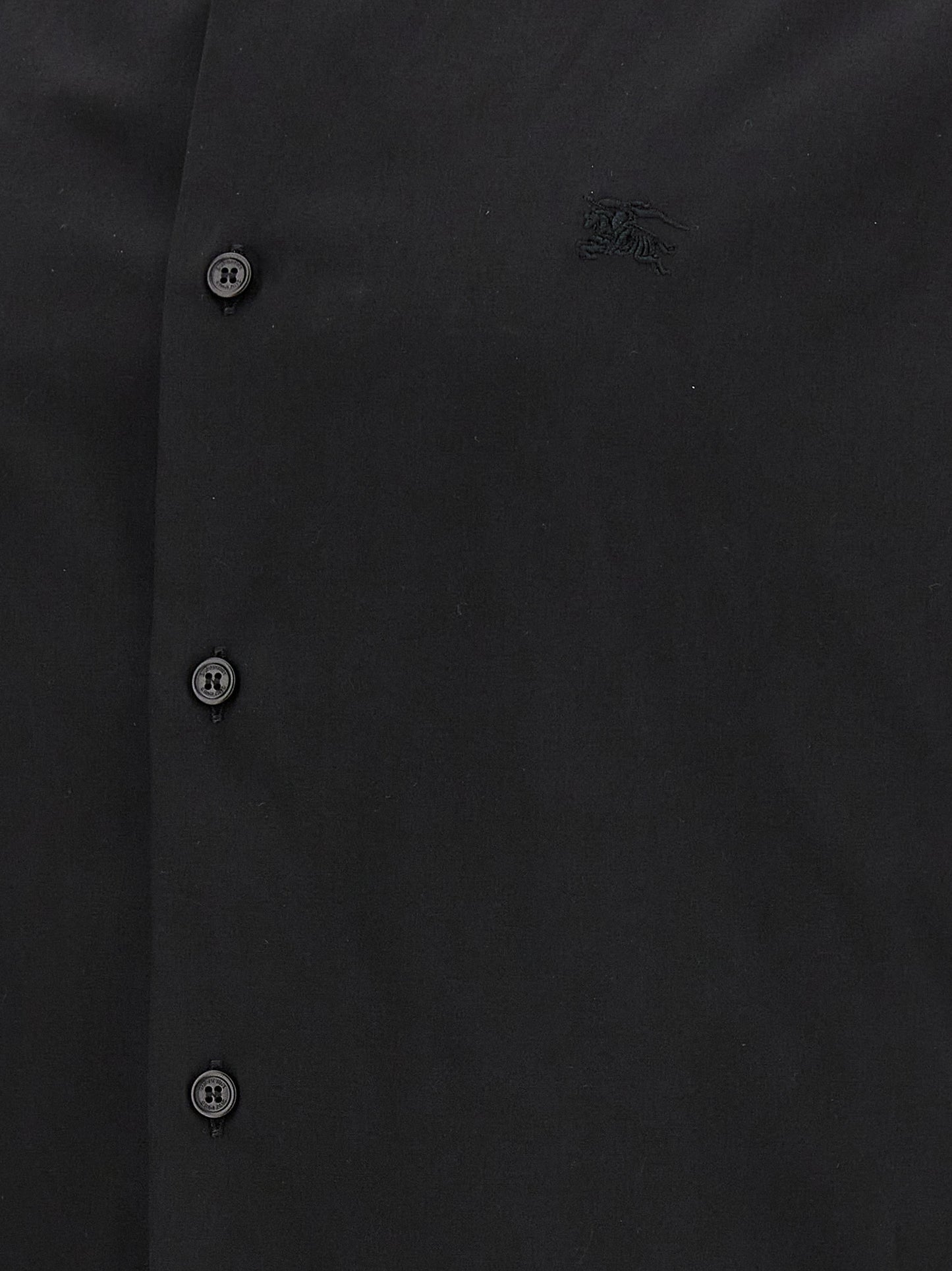 Black Stretchy Cotton Blouse Sherfield Model Burberry
