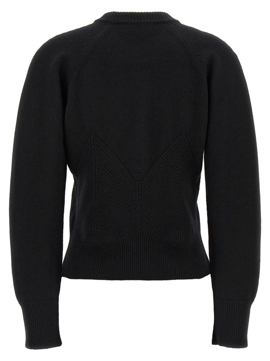 Cárdigan de lana negra Alexander McQueen