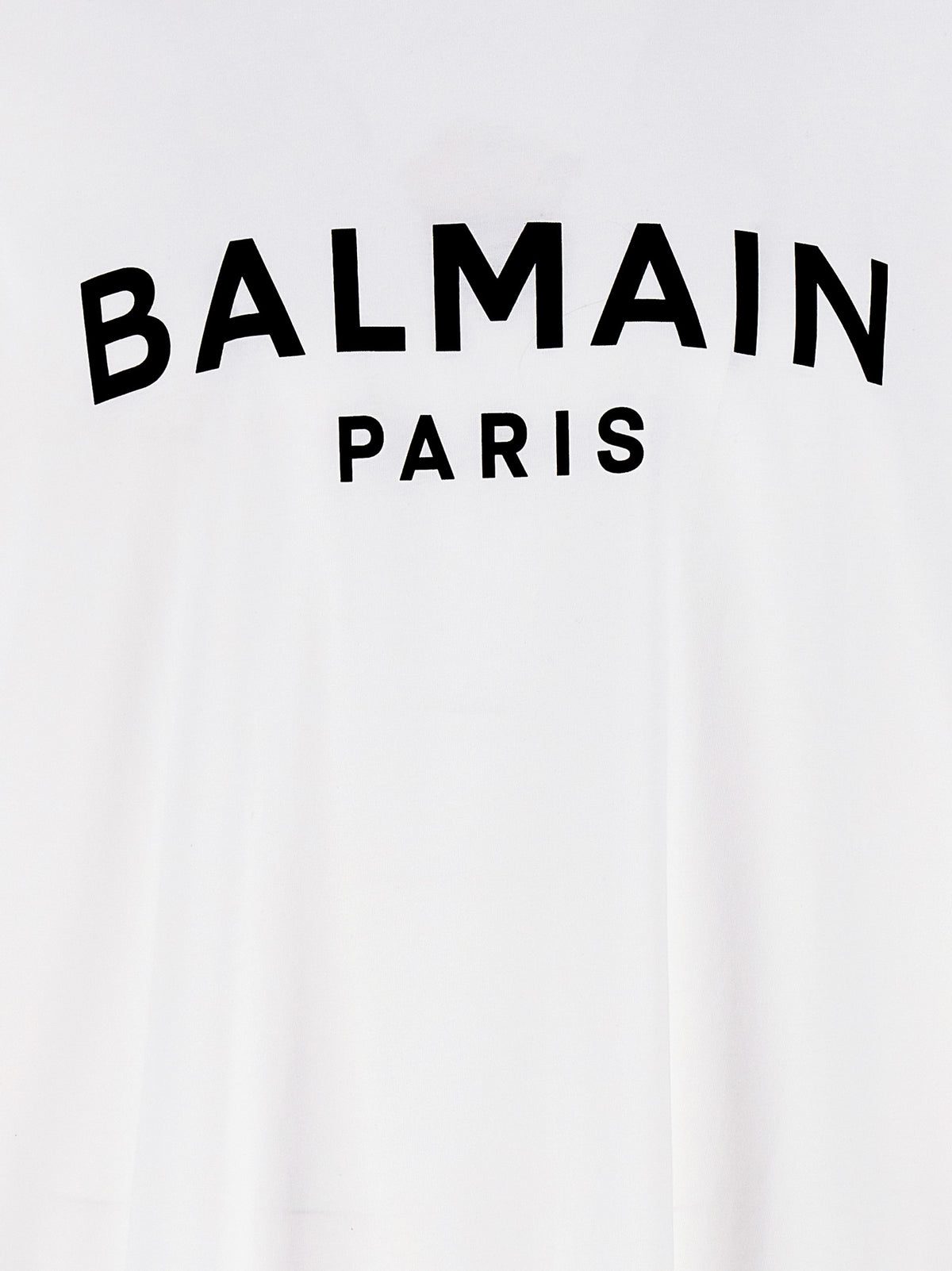 Camiseta Balmain De Algodón Orgánico Estilo Bicolor