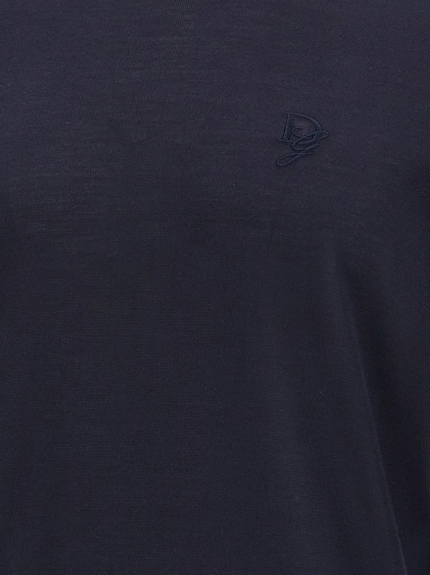 Cárdigan De Seda Azul De Dolce & Gabbana Con Logo Bordado