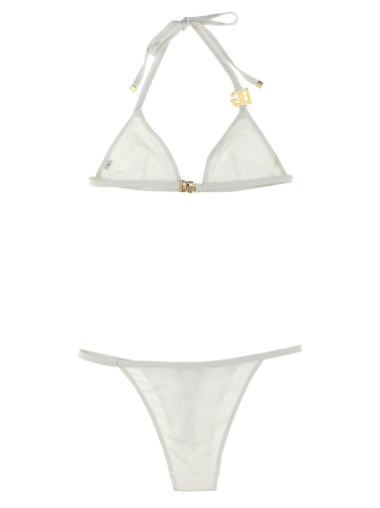 Bikini Dolce & Gabbana blanco de poliamida