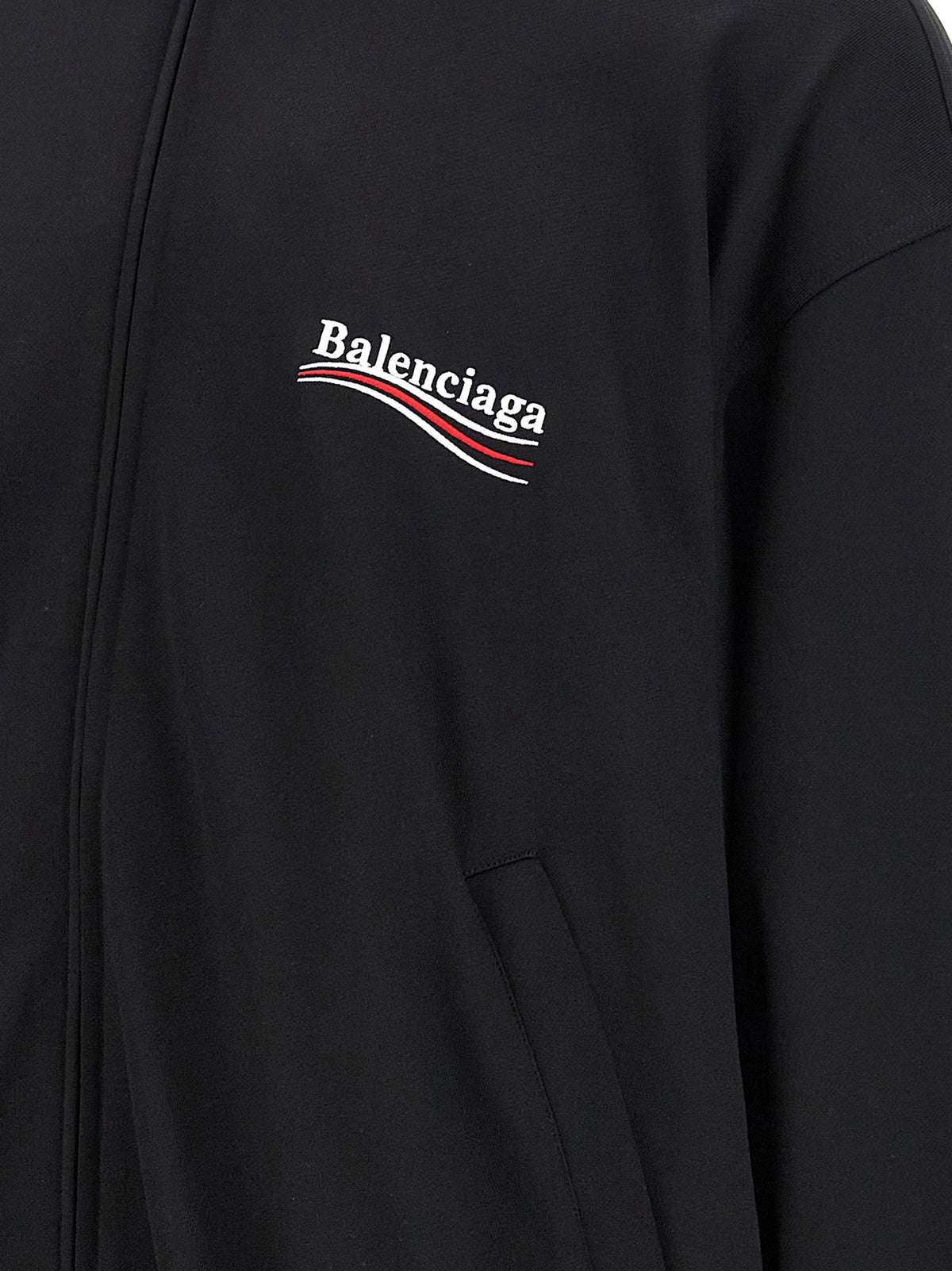 Sudadera Balenciaga De Poliamida Negra Diseño Contemporáneo