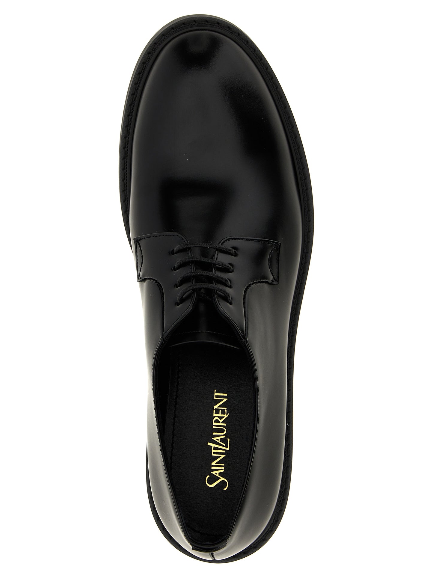 Saint Laurent Antoine Black Lambskin Oxford and Derby Shoes