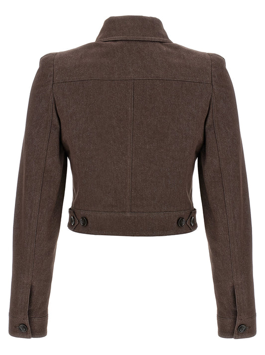 Blazer de algodón marrón Max Mara