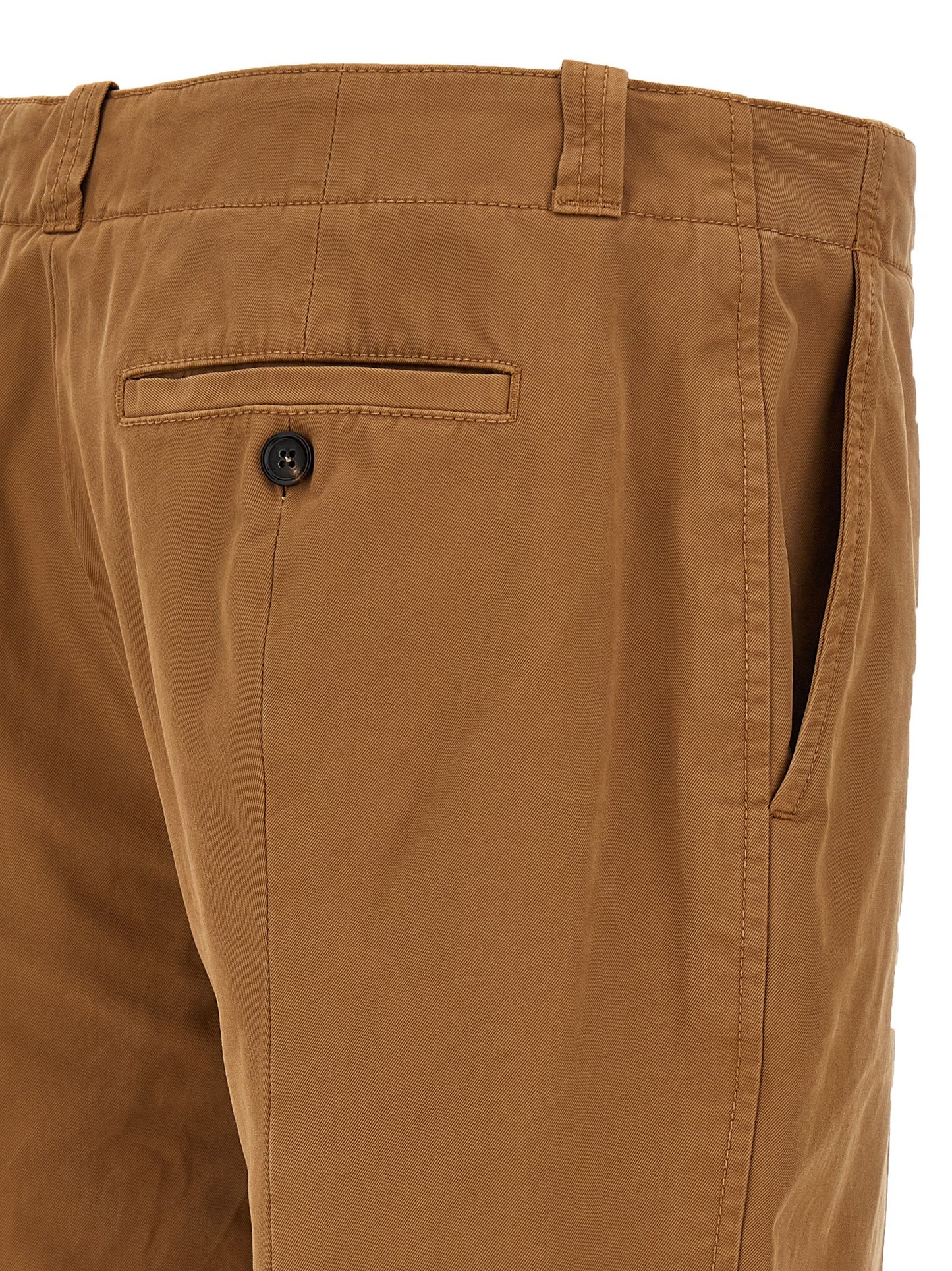 Pantalones chinos Alexander McQueen de algodón marrón