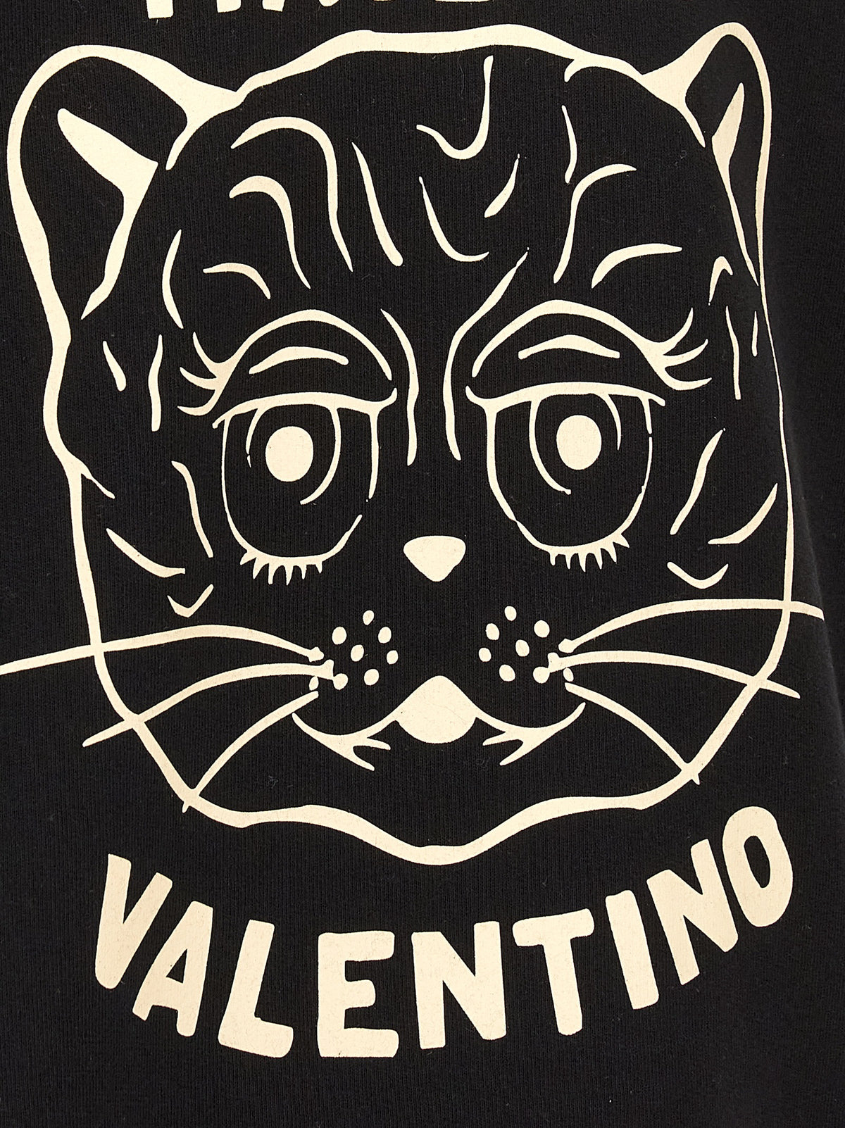Sweat-shirt Valentino Garavani en coton noir