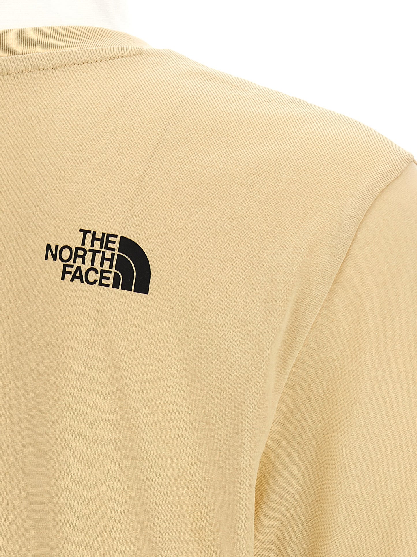Camiseta de algodón beige de The North Face