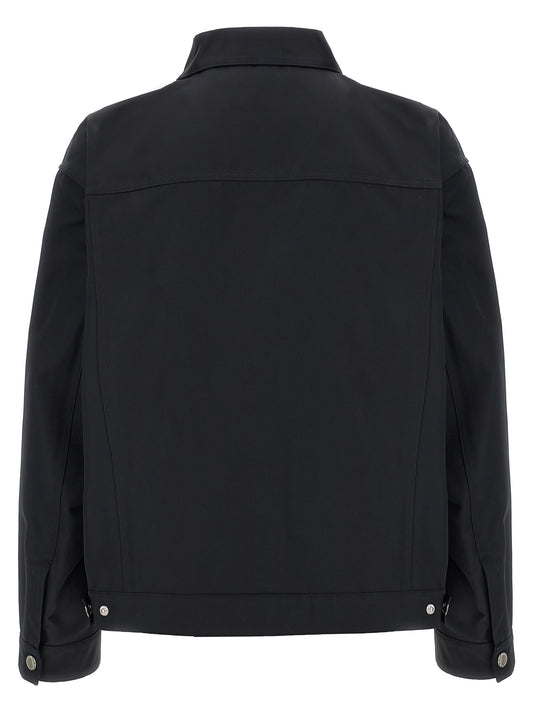 Chaqueta larga Dsquared² de poliéster negro