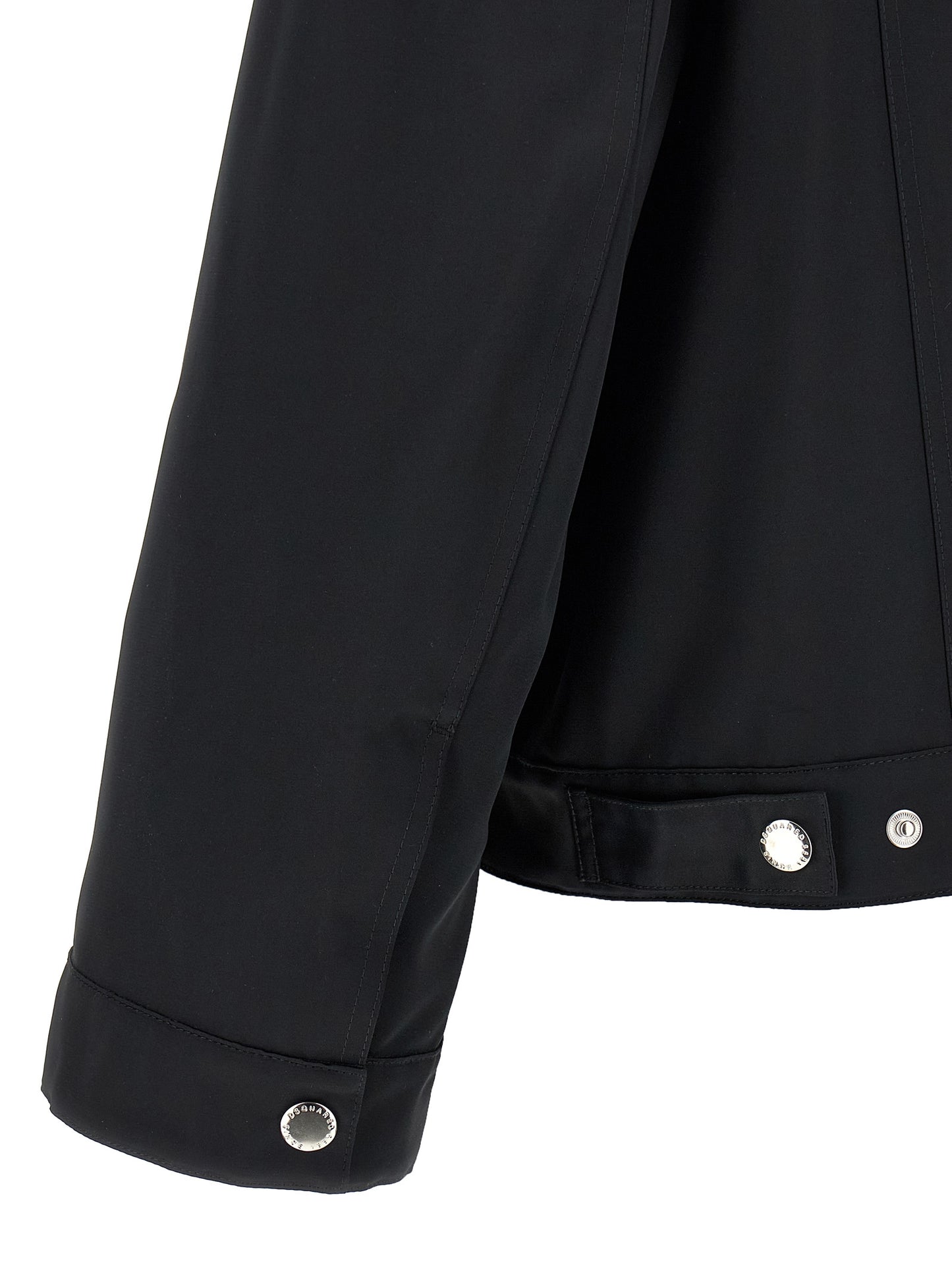 Veste longue Dsquared² noire en polyester